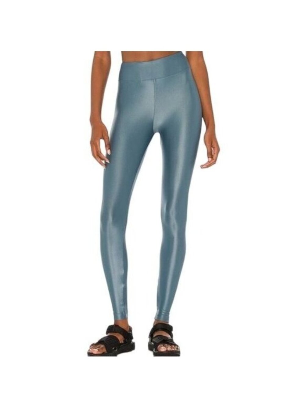Koral Lustruss Infinity High Rise Leggings Metallic Teal Sheen